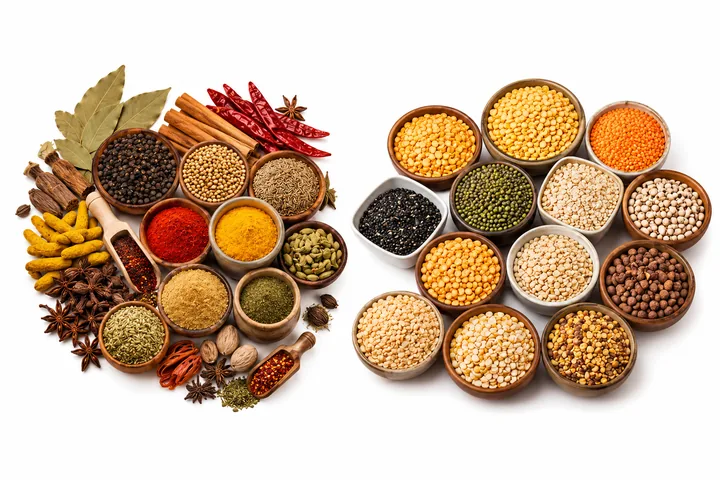 Spices and Dal